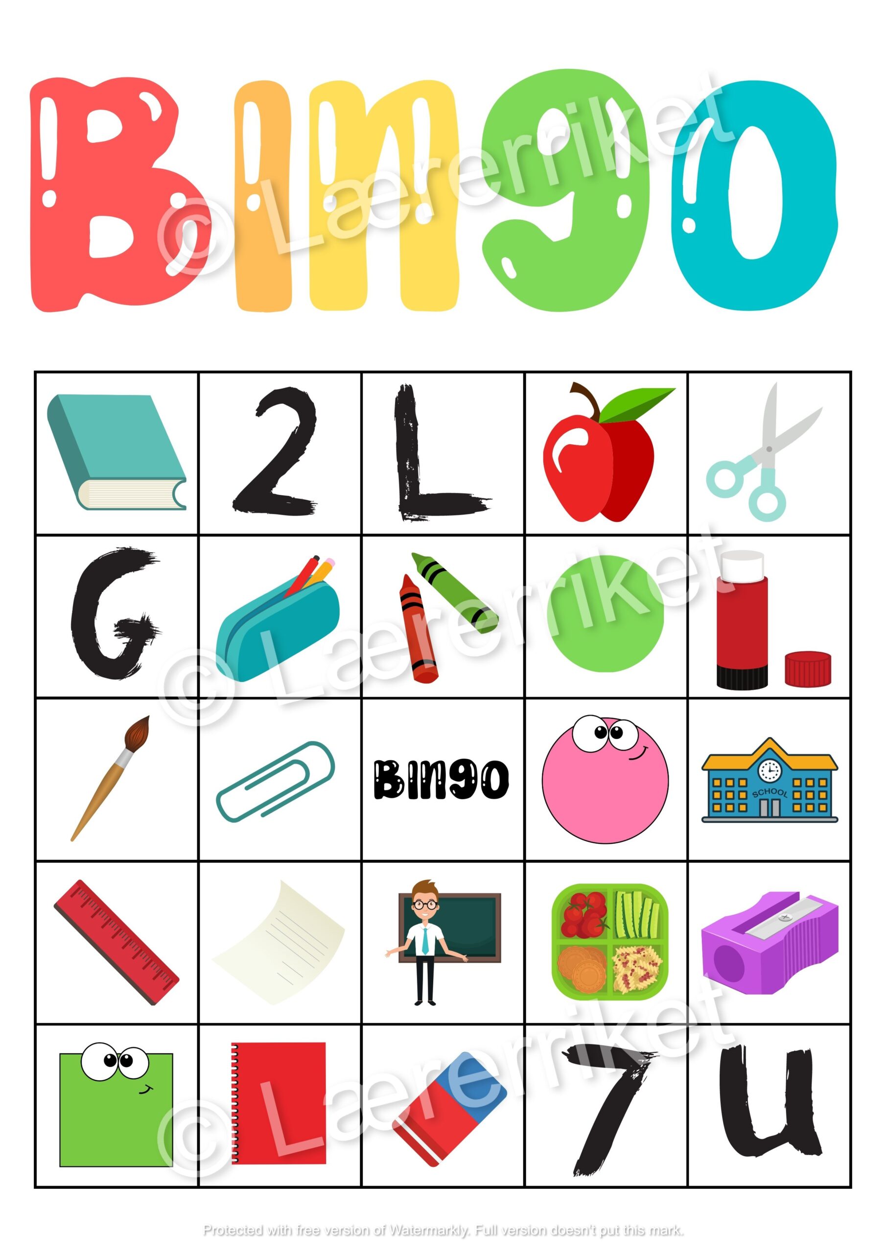 Bingo - skolestart - Bilde 6