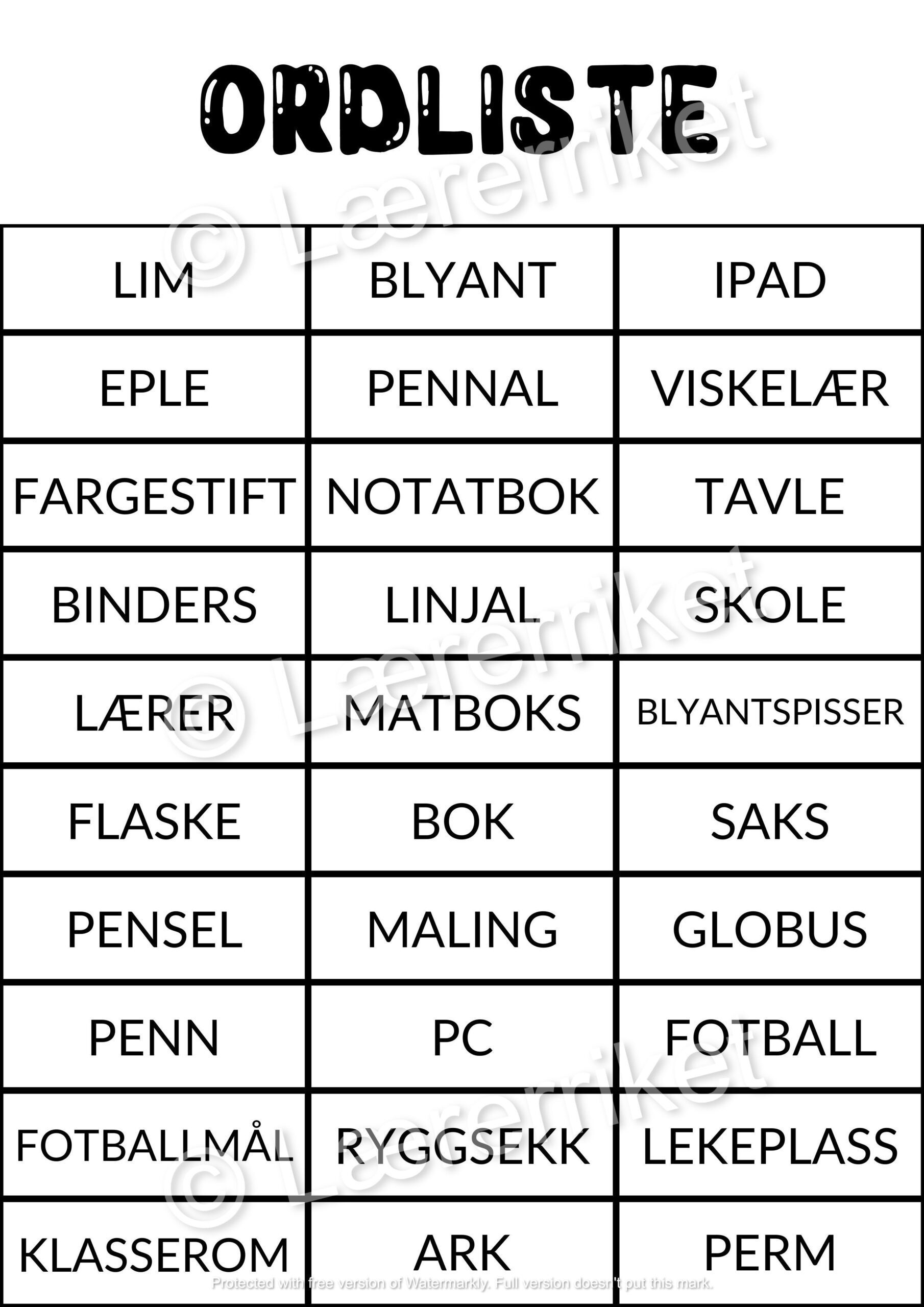 Bingo - skolestart - Bilde 7
