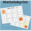Mattelabyrint - lengde