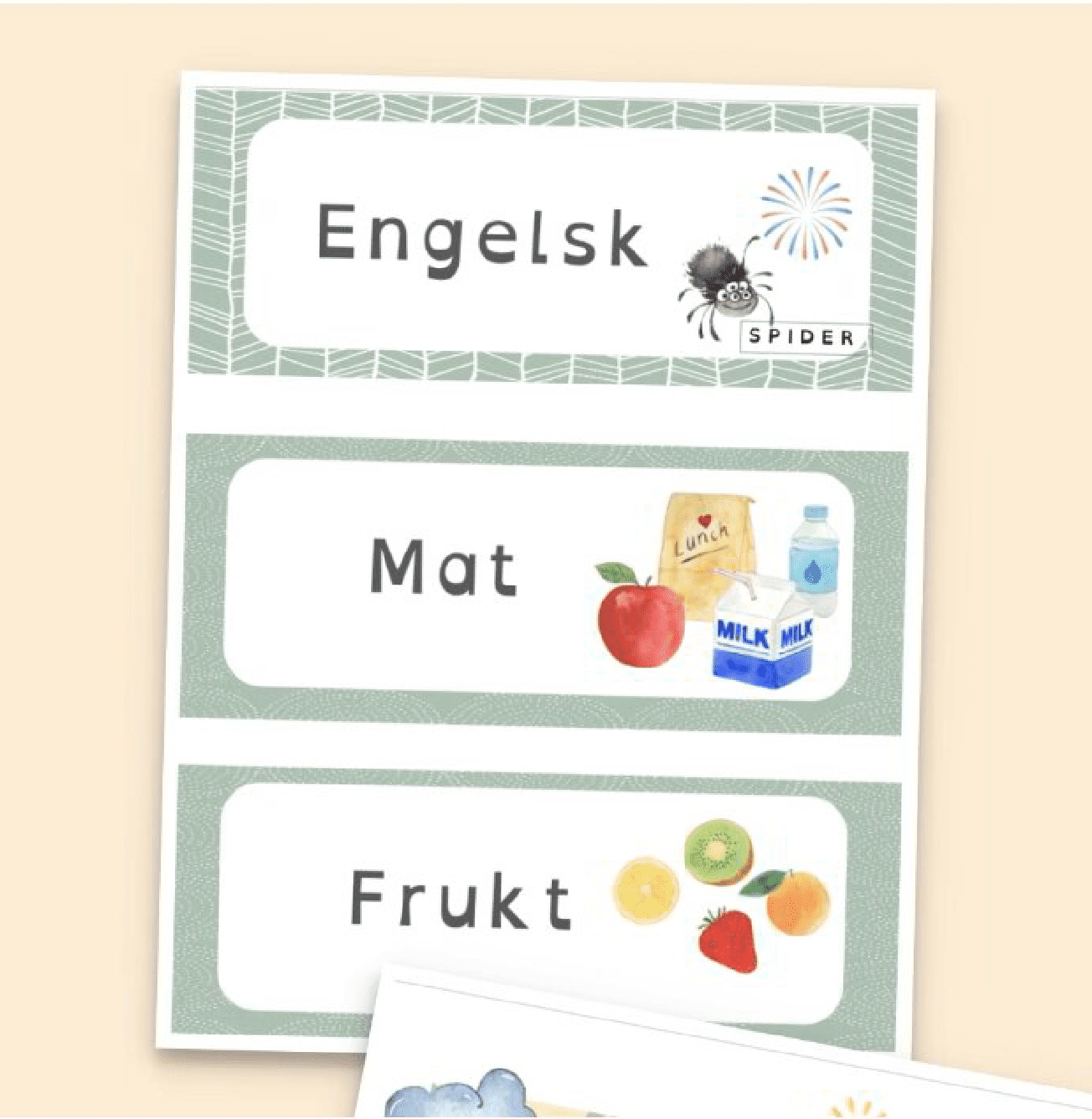 DAGSPLAN KALENDER DAG VÆR ÅRSTID NN/BM- DYSLEKSIFONT - Bilde 4