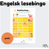 Engelsk lesebingo med sommertema