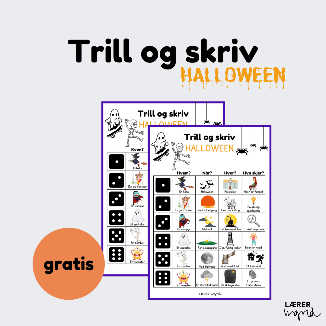 Trill og skriv Halloween bm+nn