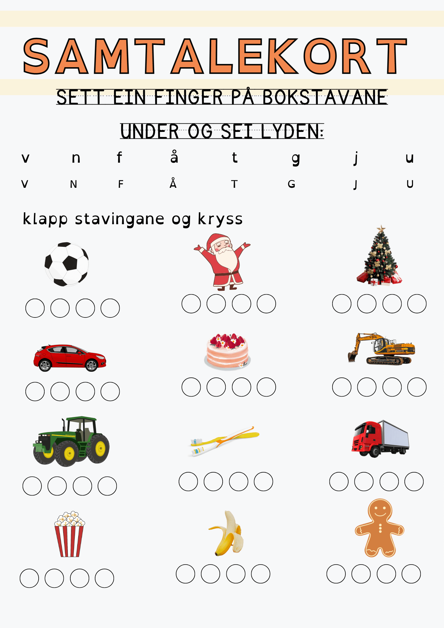 Samtalekort 11 – lekseark 1.trinn BM/NN - Bilde 2