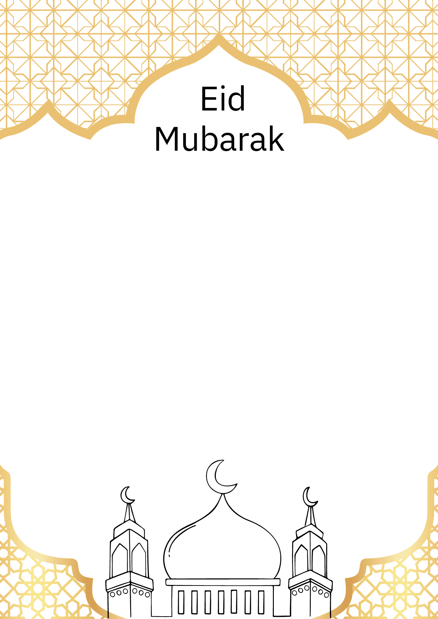 Lag Eid Mubarak kort - Bilde 3