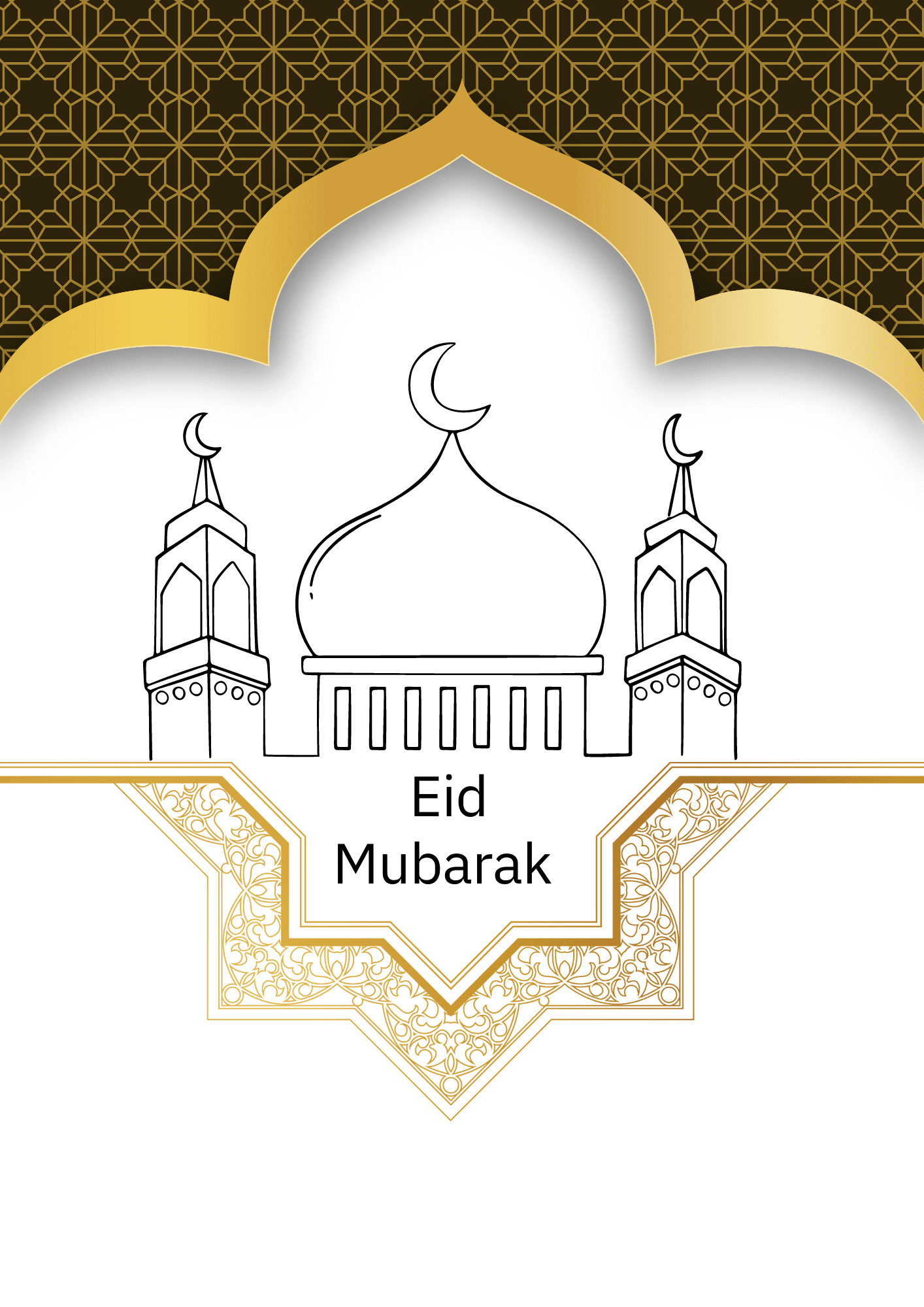 Lag Eid Mubarak kort - Bilde 5