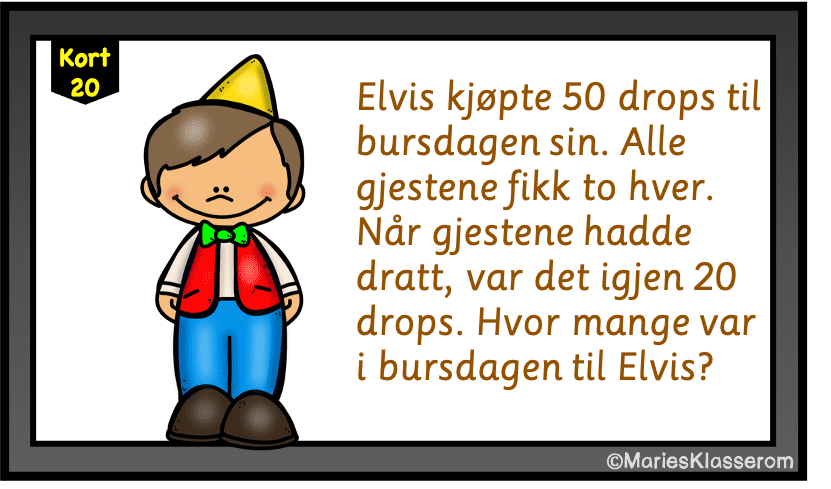 MATTEKORT Tekstoppgaver - Bilde 4