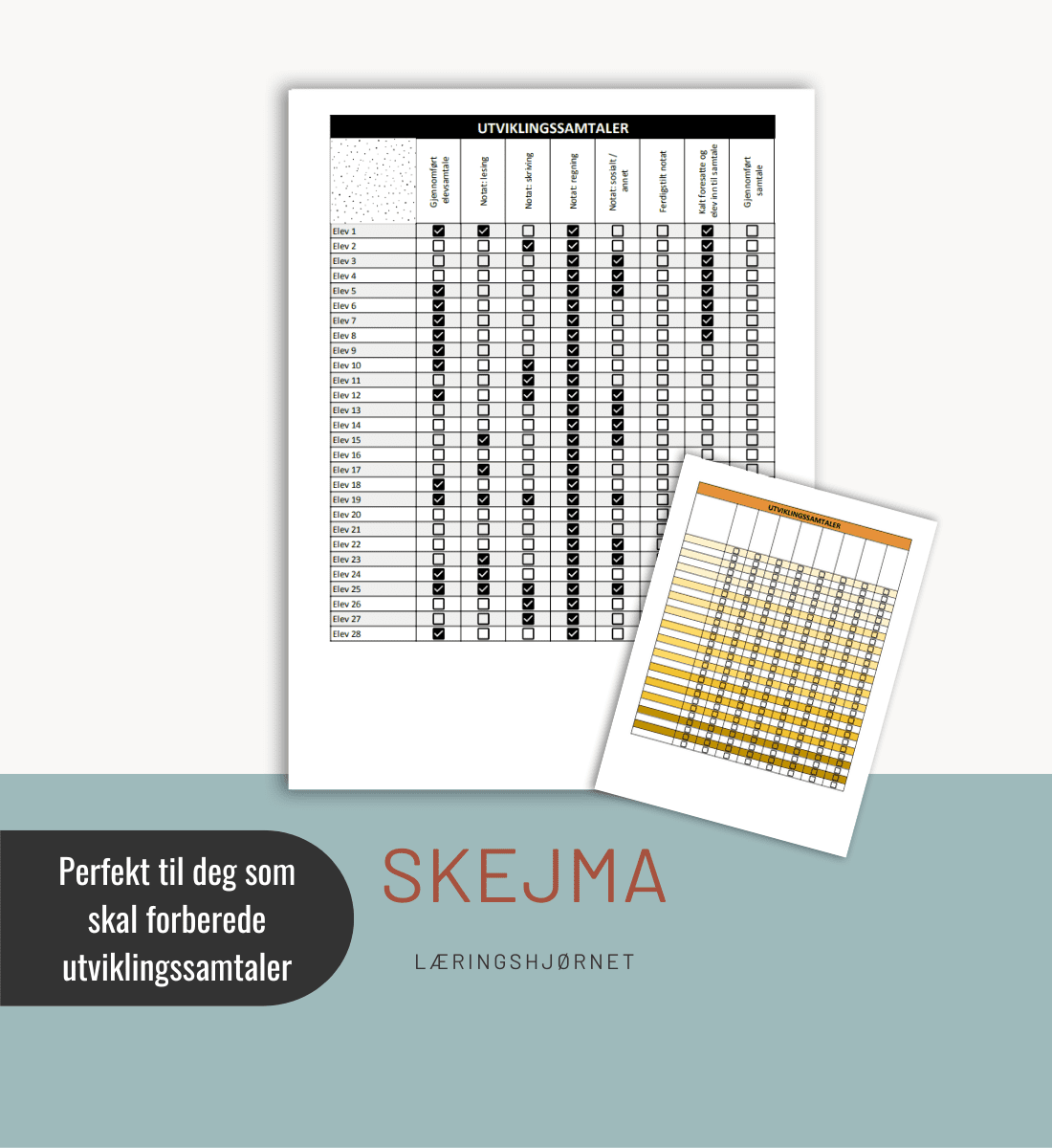 Skjema: forberedelse til utviklingssamtale