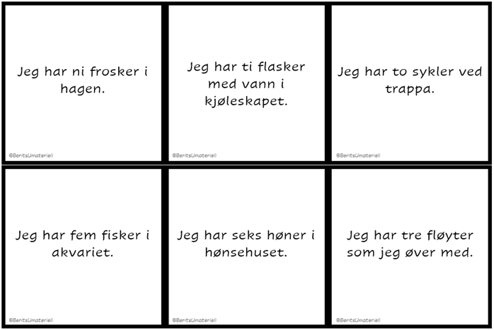 Jeg har - ubest. flertall/tallord - Bilde 6
