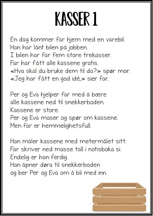 Lettleste leselekser "Kasser"