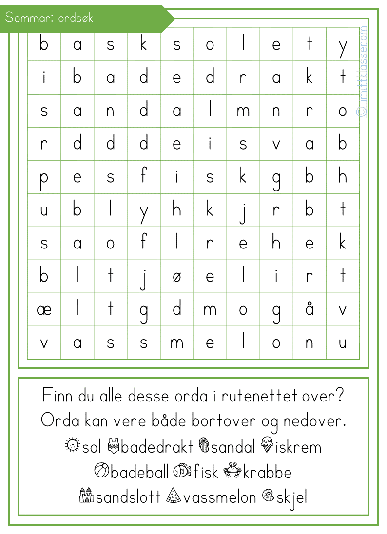 Sommaroppgåver 1.-2.klasse - nynorsk - Bilde 2