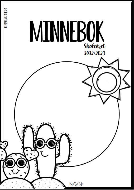 Minnebok - mitt skoleår