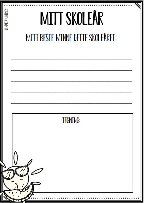Minnebok - mitt skoleår - Bilde 2