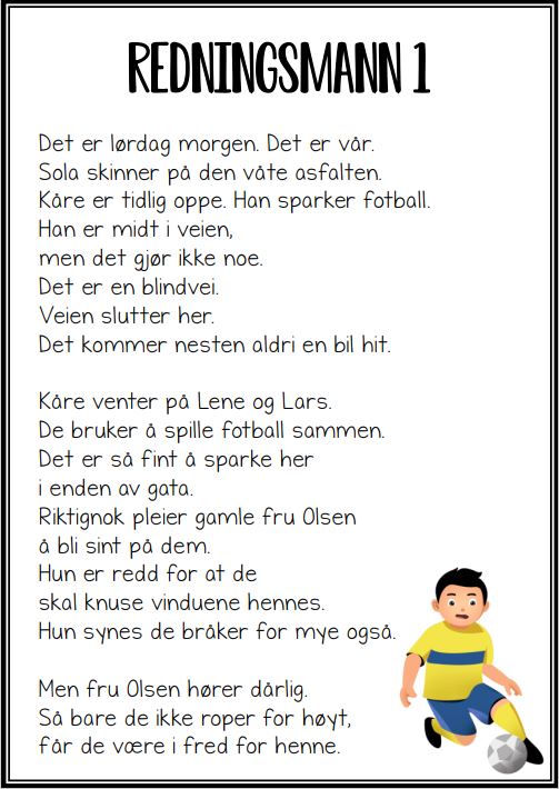 Lettleste leselekser "Redningsmann"