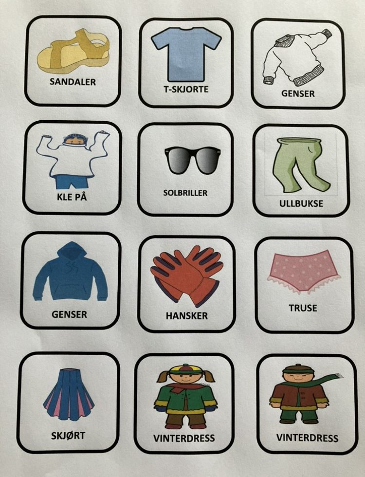 Dagtavlebilder av klær - Bilde 3