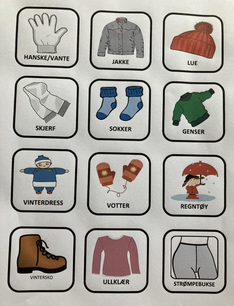 Dagtavlebilder av klær - Bilde 2