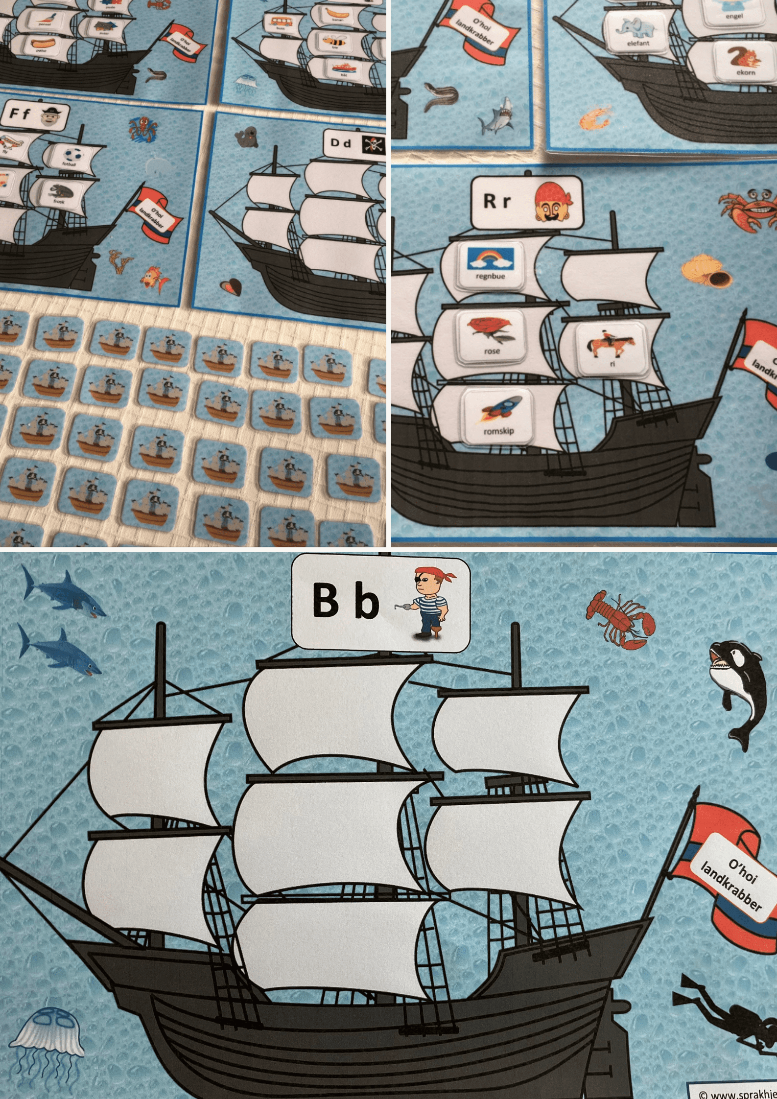 O'hoy landkrabber - spill for å lytte ut første lyden i ord - Bilde 5