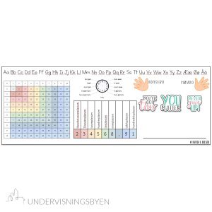 Redigerbare navnelapper mellomtrinnet