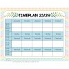 Redigerbare timeplaner
