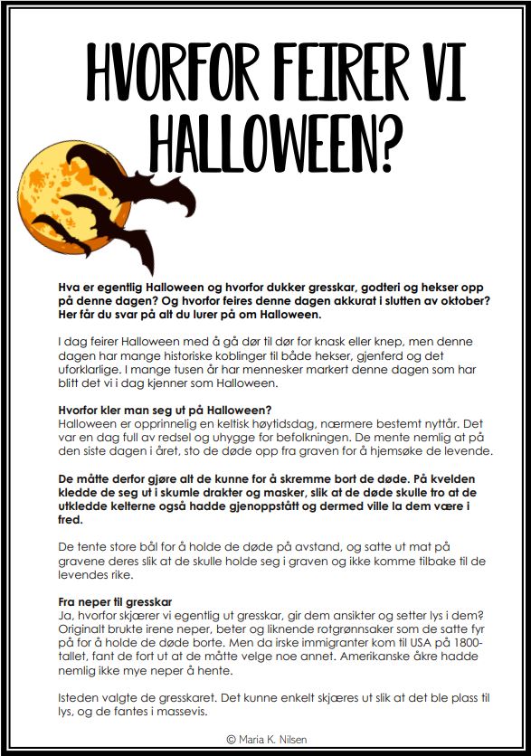 Halloween arbeidshefte mellomtrinnet - Bilde 4