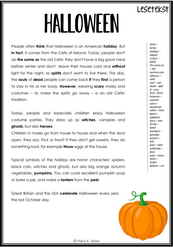 Halloween arbeidshefte mellomtrinnet - Bilde 7