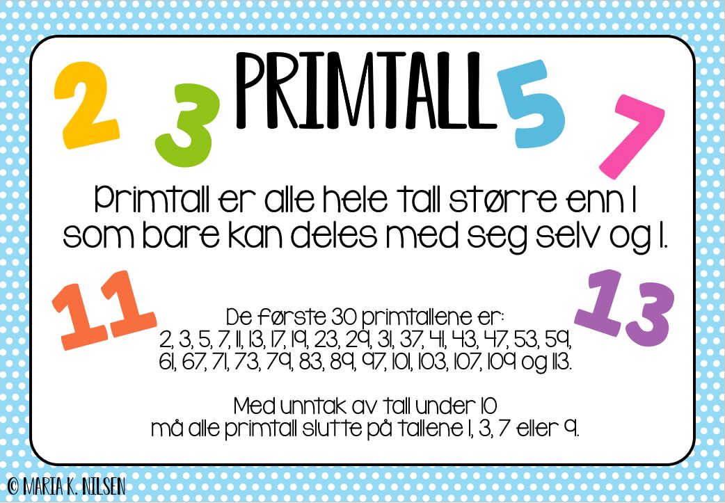 Partall, oddetall og primtall plakater - Bilde 3