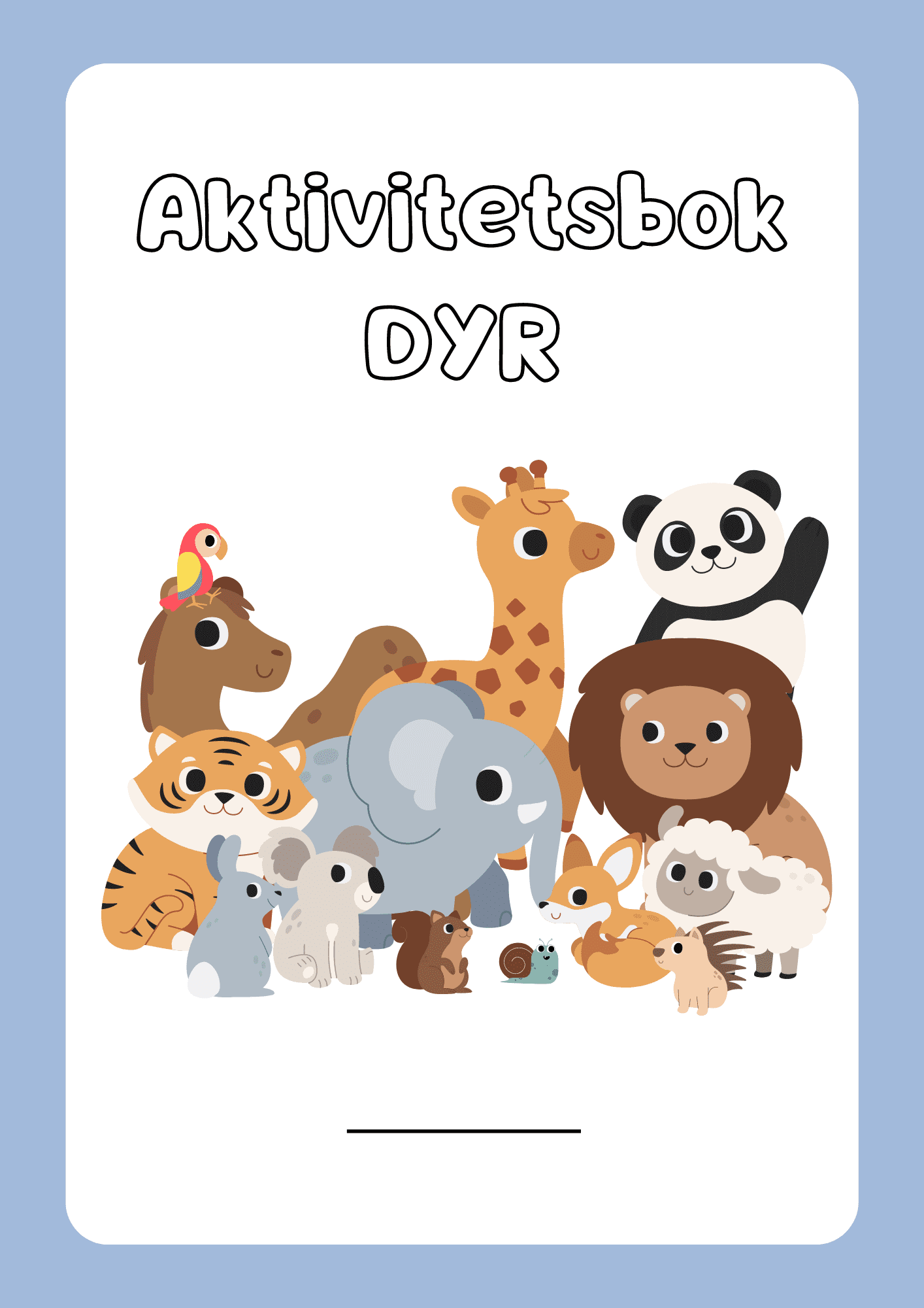 Aktivitetsbok DYR