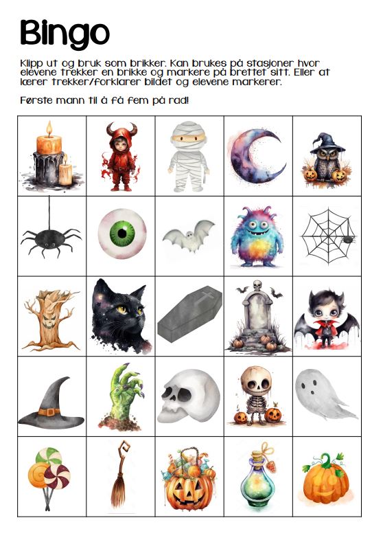 Halloween - Bingo - Bilde 3