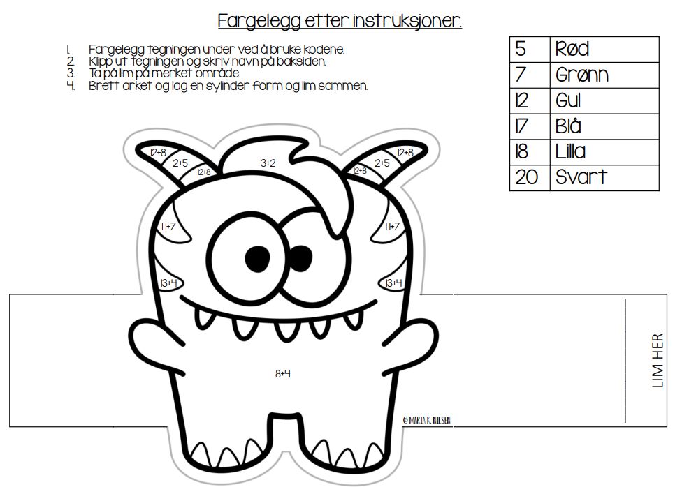 Monster fargelegging - monstre - Bilde 5