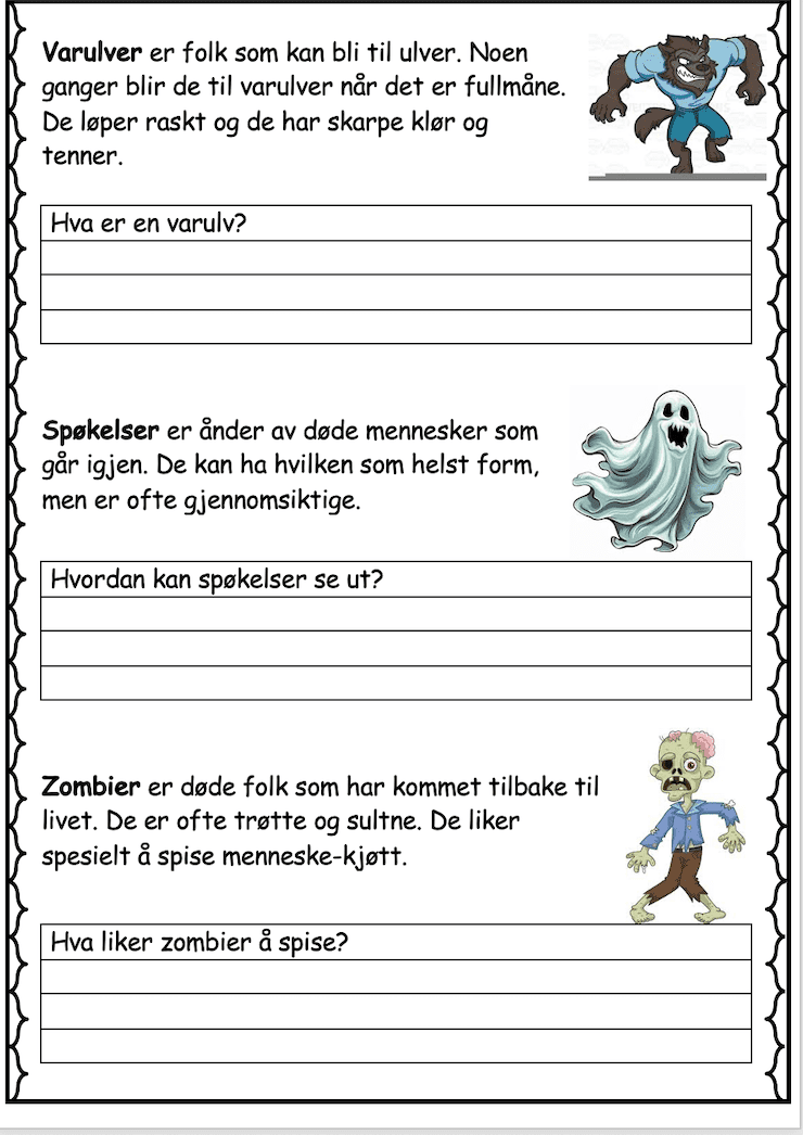Halloween - skumle skapninger