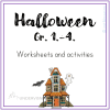 Halloweenoppgaver Småskolen - ENGELSK