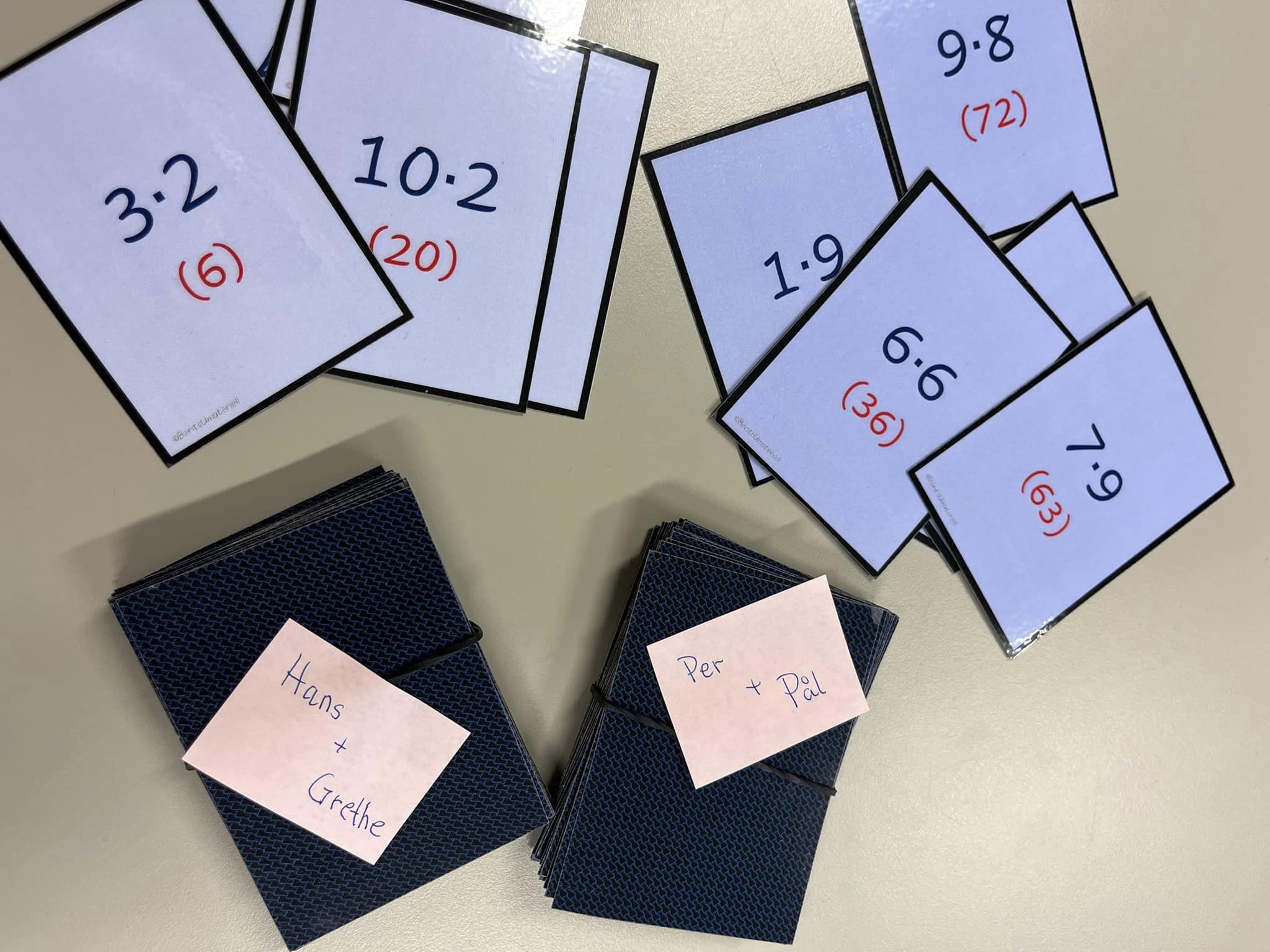 Multiplikasjonskort, 2- til 9-gangen - Bilde 4