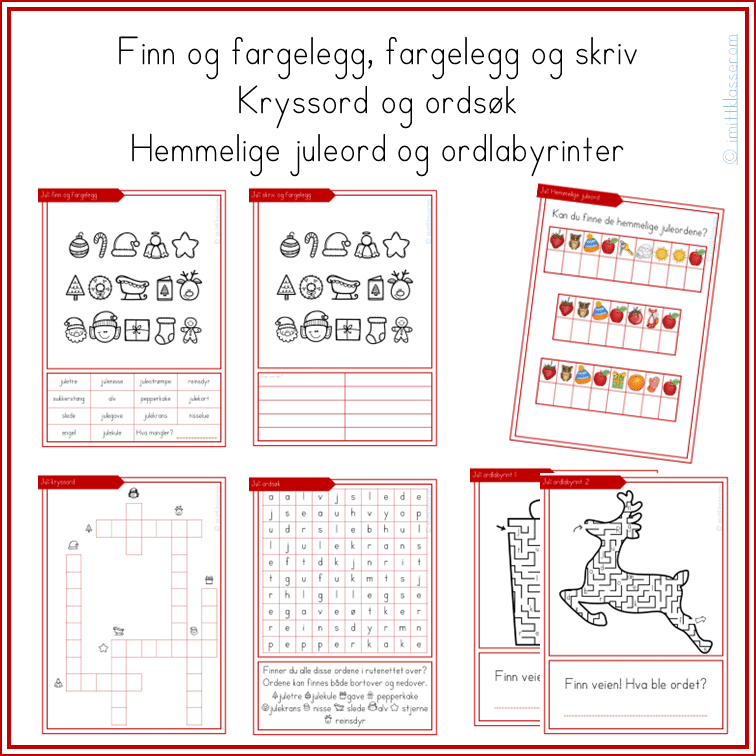 Samlepakke - Alle juleressurser fra I mitt klasserom - HALV PRIS! - Bilde 23