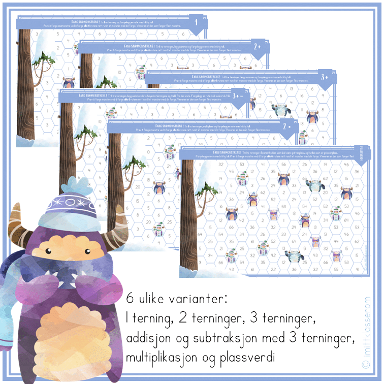 Mattespill - Fang snømonstrene! - Bilde 4