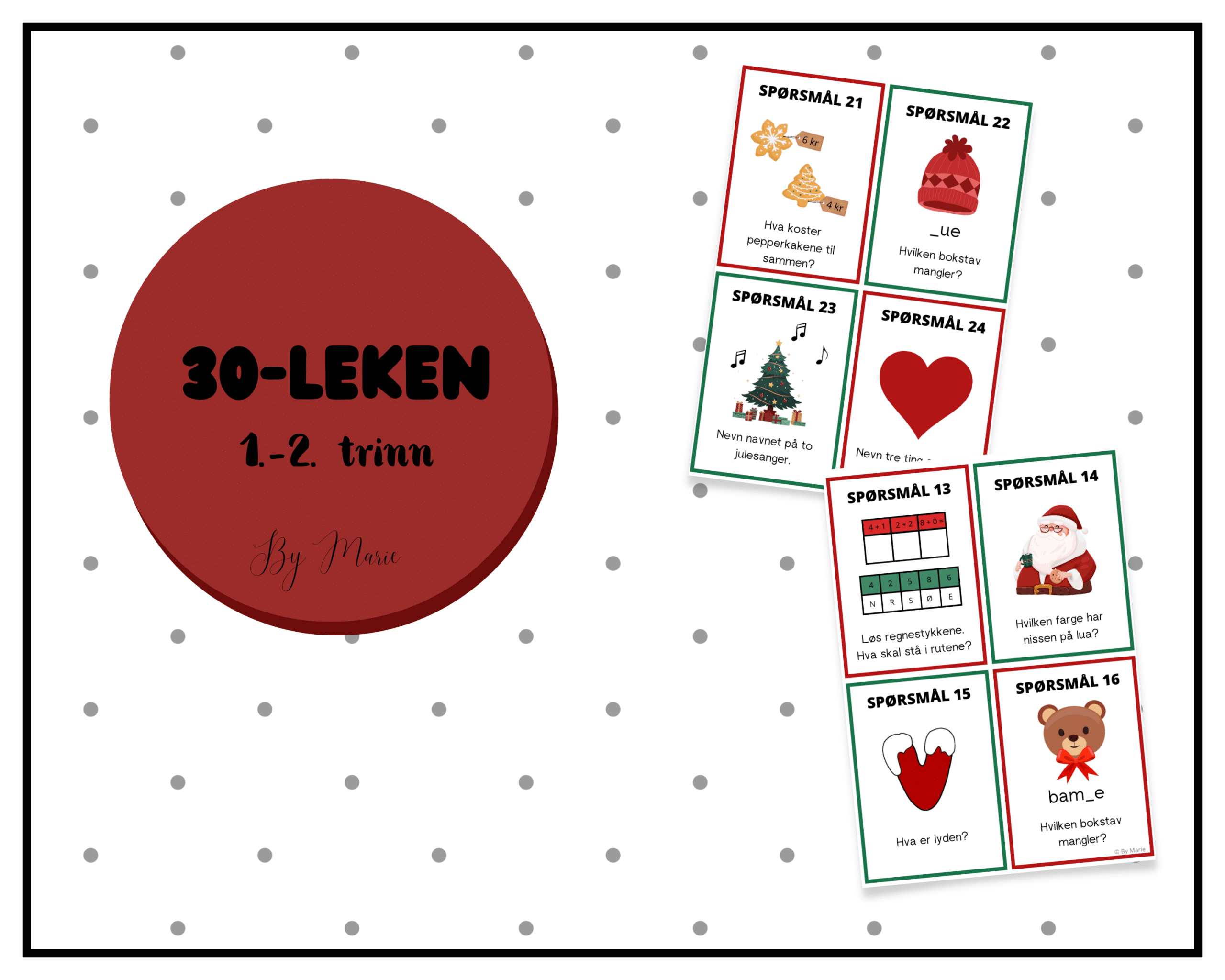 30-leken med juletema (BM/NN)