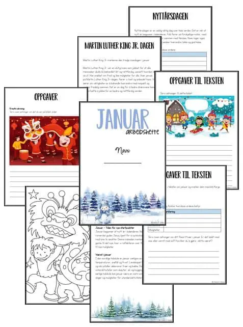 Arbeidshefte - januar 3.-4. trinn