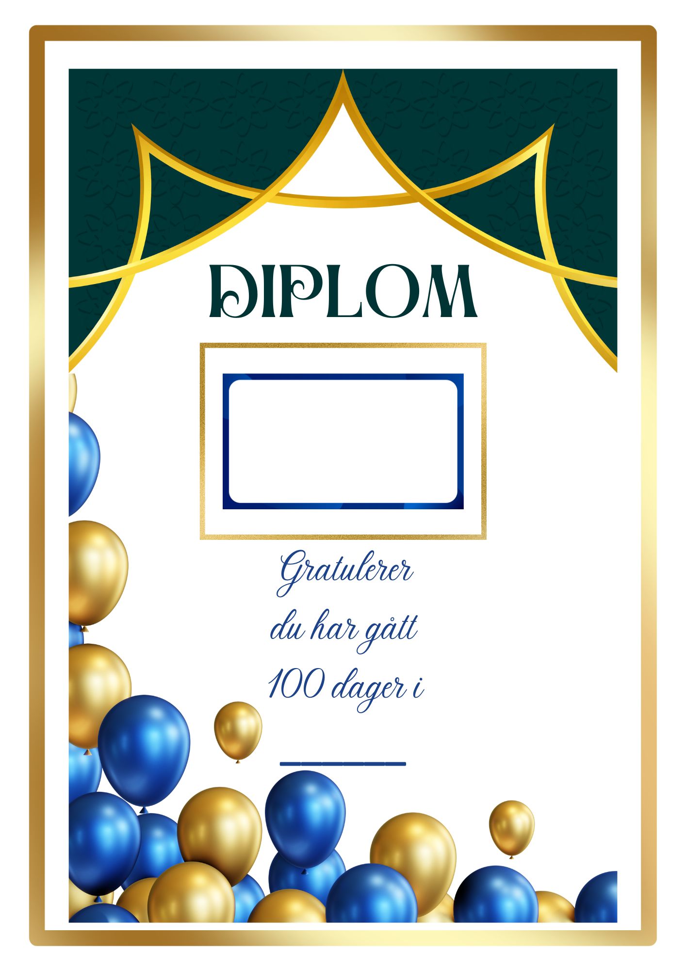 100 dagers fest - Bannere - arbeidshefte - diplom m.m - Bilde 9