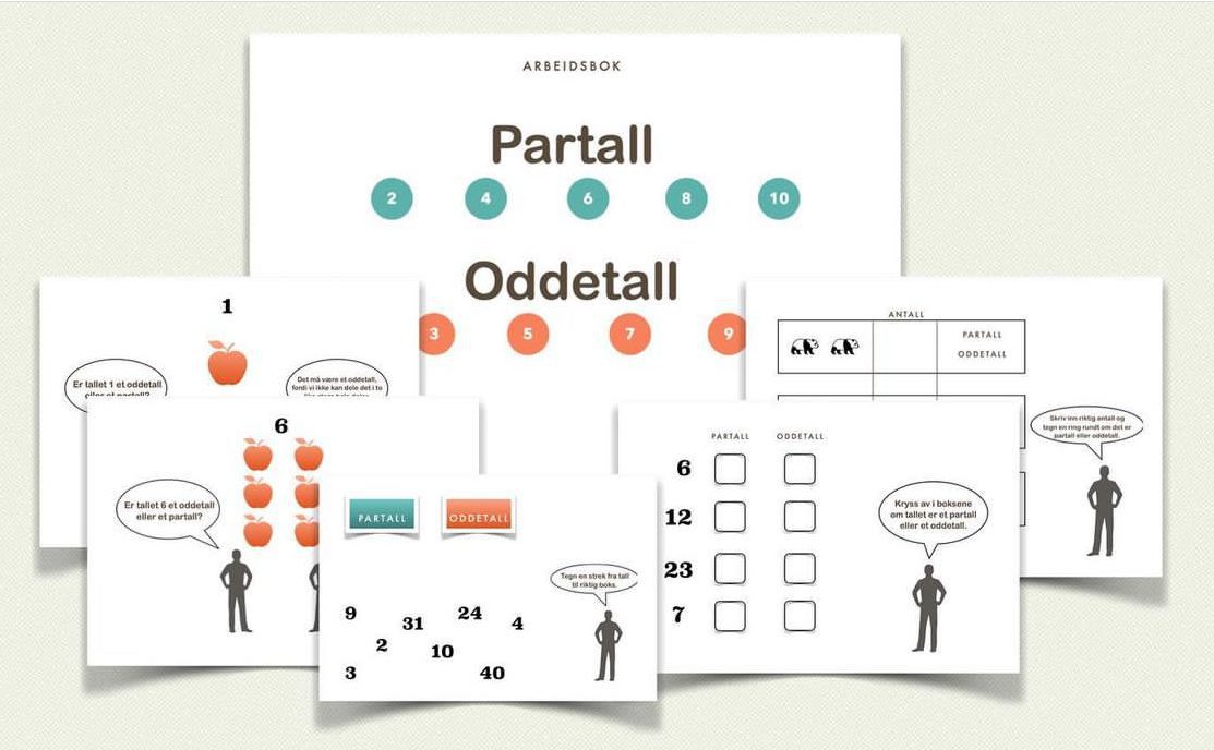 Arbeidshefte Partall Oddetall