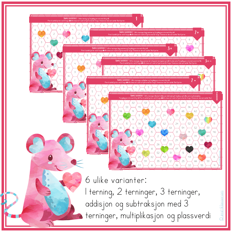 Mattespill - Samle hjertene! - Bilde 2