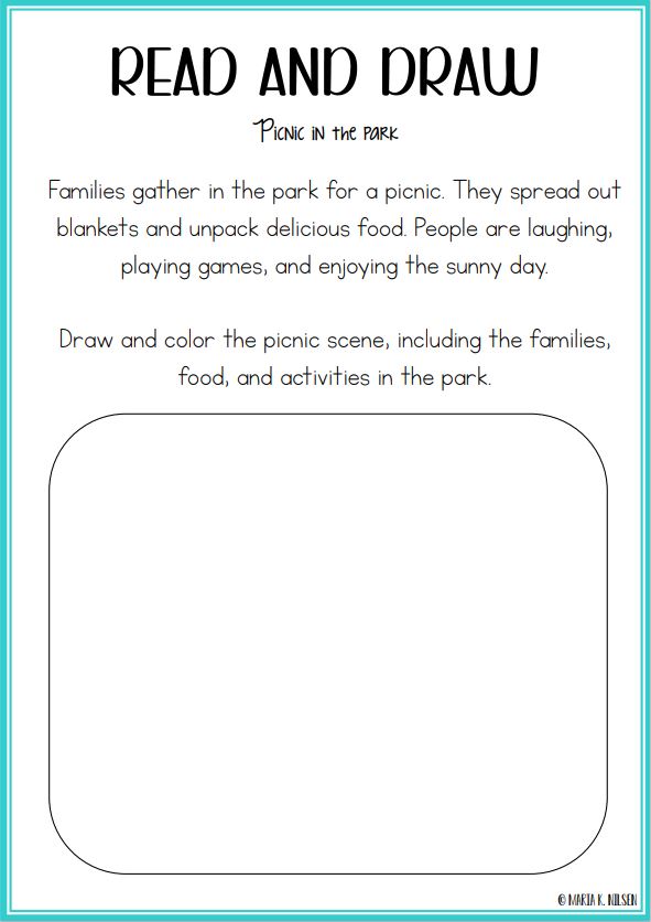Read and draw - engelsk oppgaver - Bilde 2