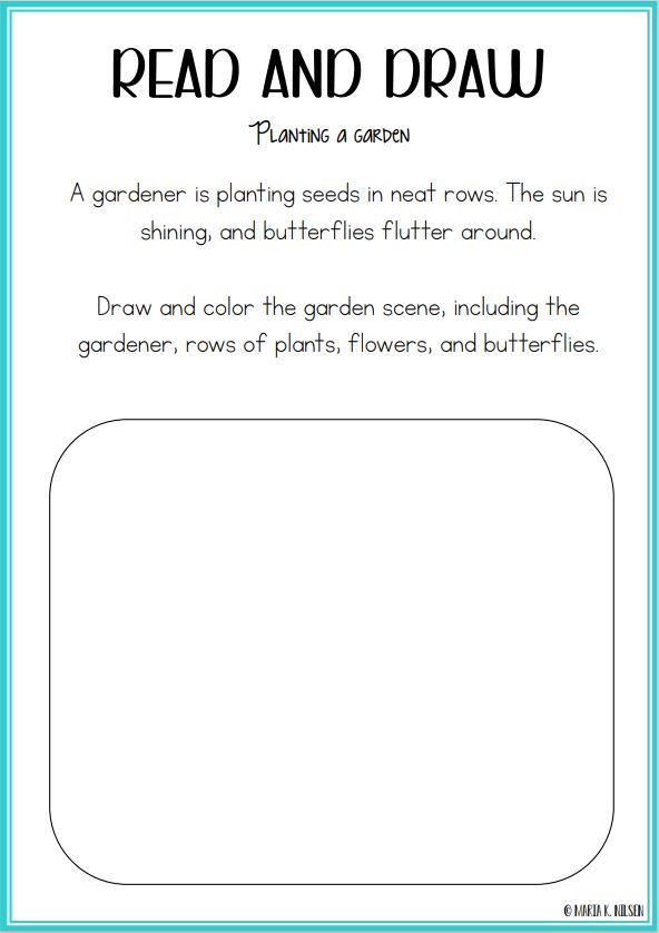 Read and draw - engelsk oppgaver - Bilde 3