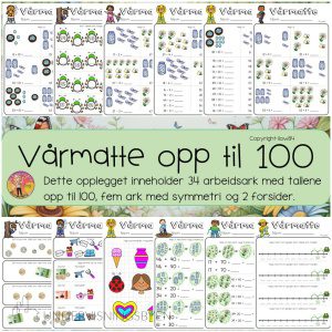 Vårmatte - opp til 100