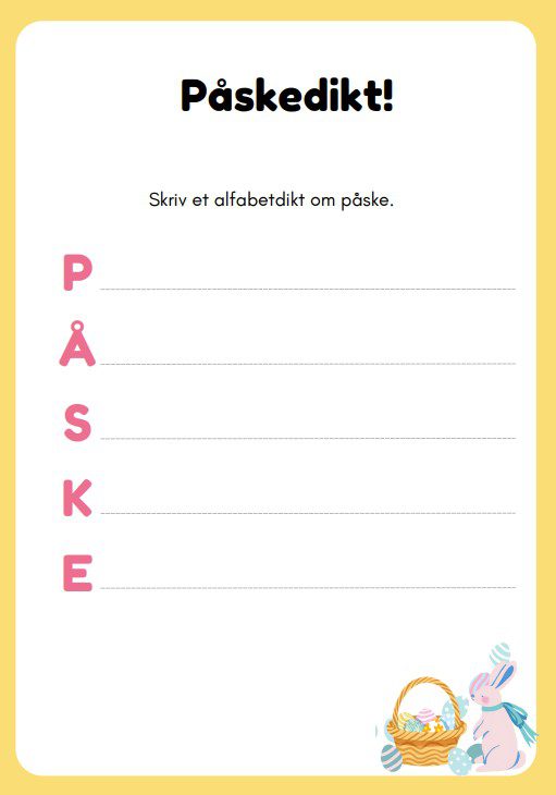 Påske - arbeidsark - Bilde 3