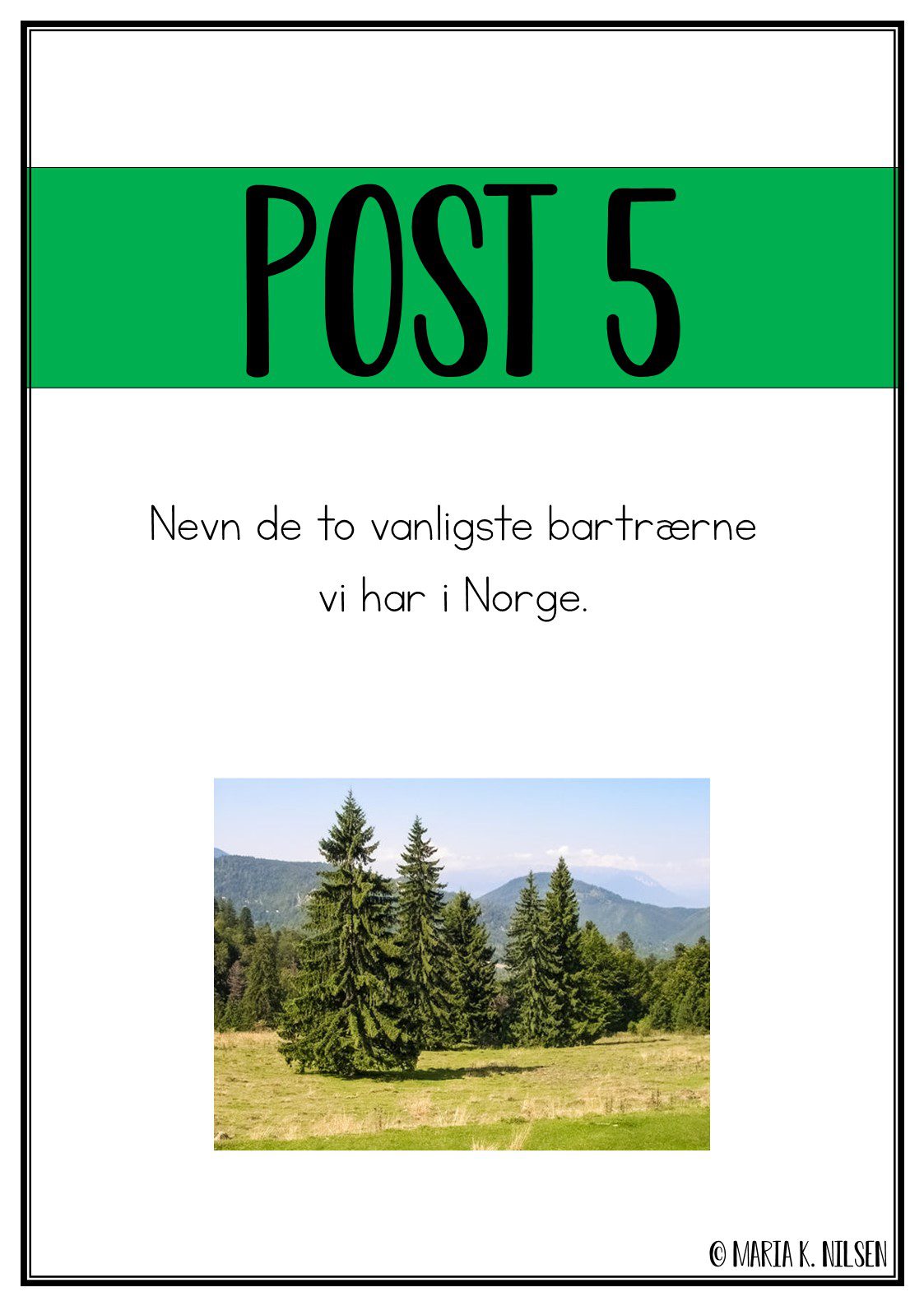 Natursti - skogen - Bilde 3