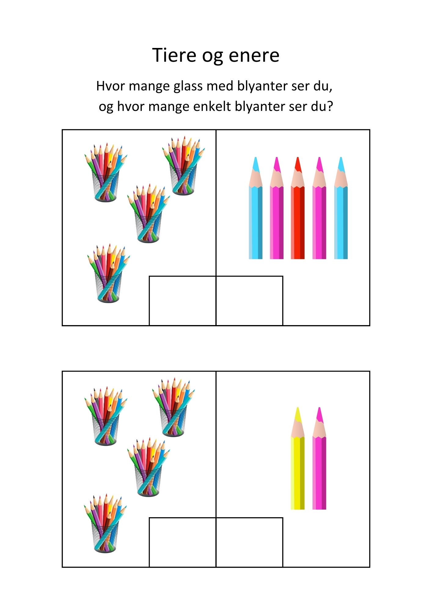 Tallene til 100 - 72 siders arbeidshefte for systematisk å lære tall og tallrekkene til 100 - Bilde 9