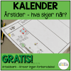 Årstider - Hva skjer når?