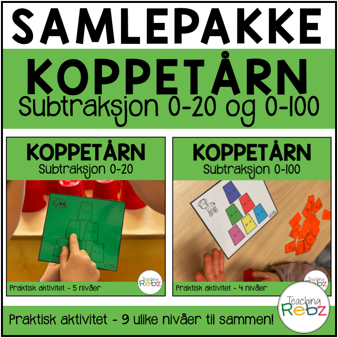 Koppetårn - Subtraksjon - samlepakke