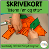 Skrivekort - tala før og etter