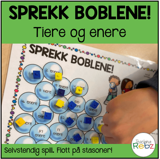 Sprekk boblene! - Tiere og enere 0-100 - Bokmål og nynorsk
