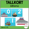 Tallkort - Båttema - 0-100