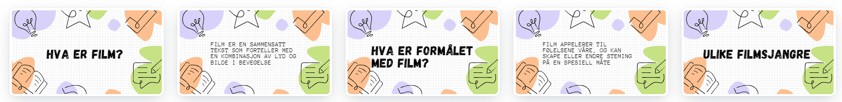 Tema: Film - flashcards, 17 kort